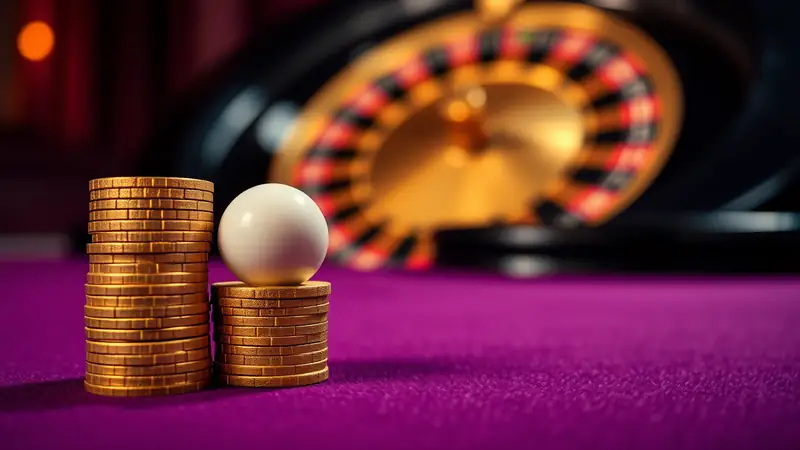 Jetons et bille de roulette : chaque mise a sa probabilité et son paiement